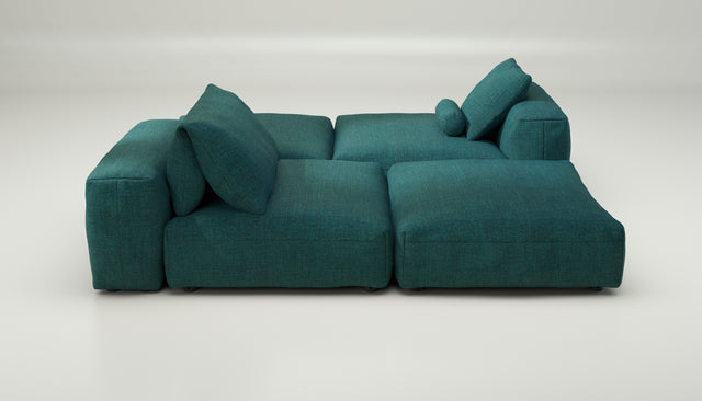 vetsak | Sofa Set 08 - Daybed - pique - cedar | Modulares Sofa | 6 Sitzer | Outdoor Island | Double lounger