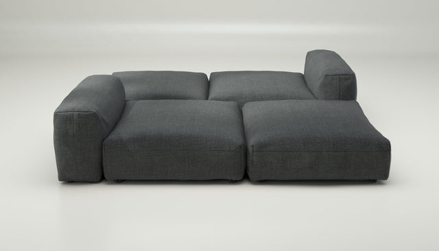 vetsak | Sofa Set 08 - Daybed - pique - dark grey | Modular Sofa | 6 Seater | Outdoor Island | Double lounger