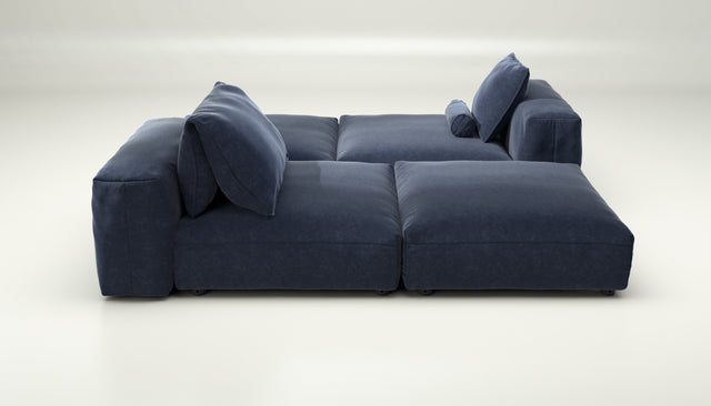 vetsak | Sofa Set 08 - Daybed - suave - navy | Modulares Sofa | 6 Sitzer | Outdoor Island | Double lounger