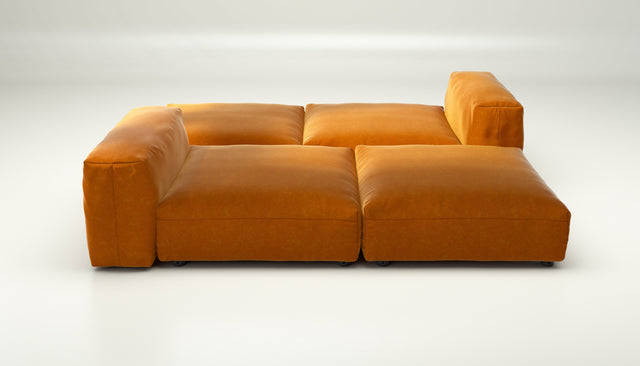 vetsak | Sofa Set 08 - Daybed - suave - orange blaze | Modulares Sofa | 6 Sitzer | Outdoor Island | Double lounger