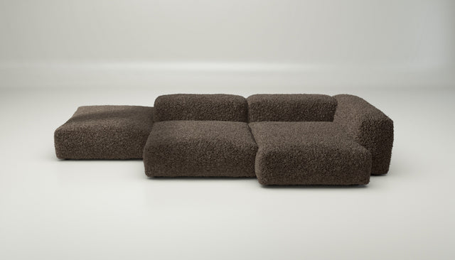 vetsak | Sofa Set 09 - The Island - doodle - cacao | Modulares Sofa | 7 Sitzer | Sofa Island