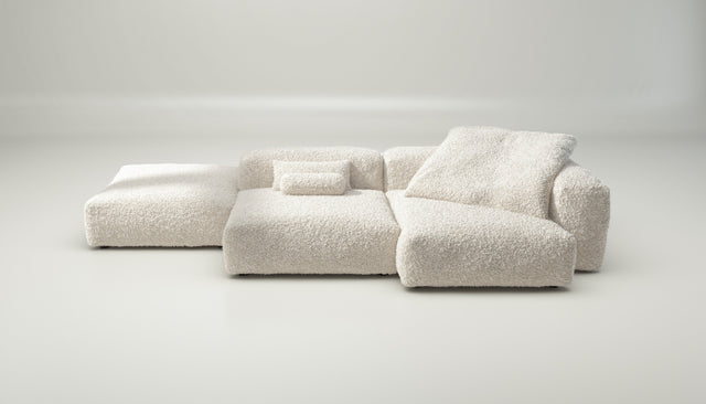 vetsak | Sofa Set 09 - The Island - doodle - creme | Modulares Sofa | 7 Sitzer | Sofa Island