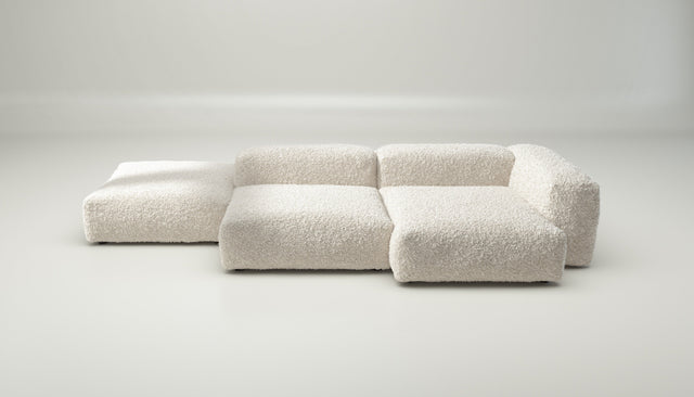 vetsak | Sofa Set 09 - The Island - doodle - creme | Modulares Sofa | 7 Sitzer | Sofa Island