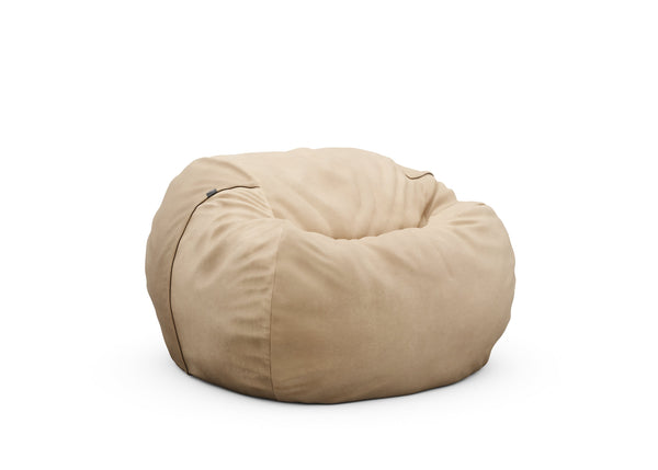 the beanbag - leather - beige