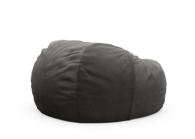 the jumbo beanbag - cord velour - dark grey - 140cm x 90cm