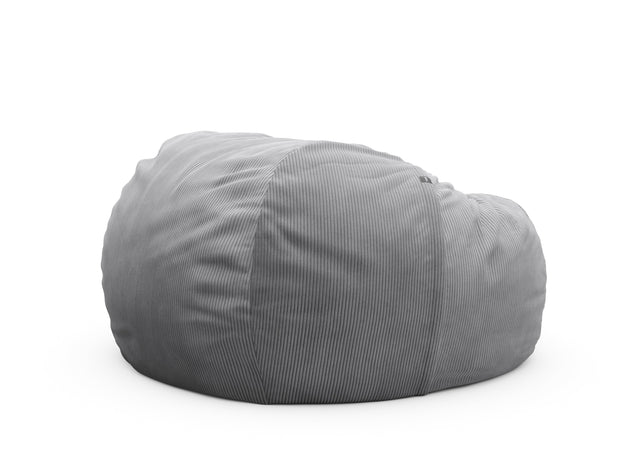 the jumbo beanbag - cord velour - light grey - 140cm x 90cm