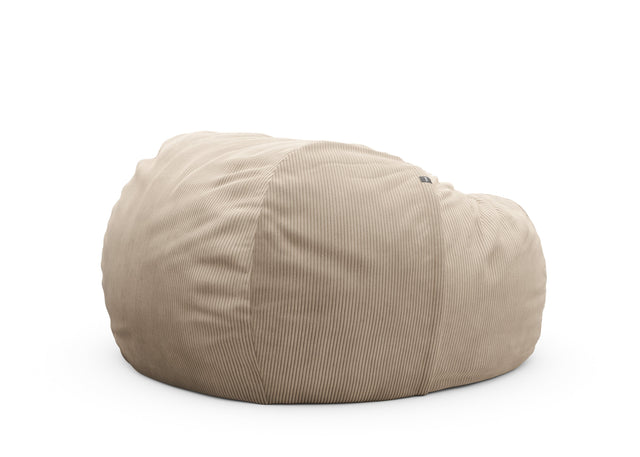 the jumbo beanbag - cord velour - sand - 140cm x 90cm