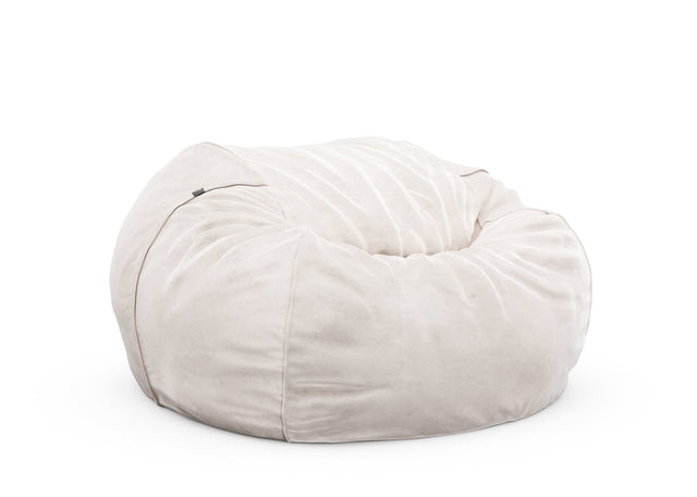 the jumbo beanbag - velvet - creme