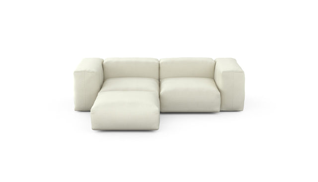 Preset three module chaise sofa - pique - creme - 230cm x 199cm