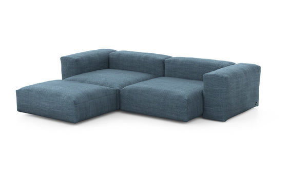 Preset three module chaise sofa - pique - dark blue - 272cm x 220cm