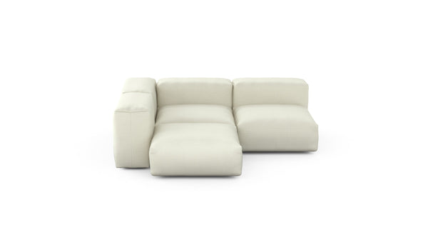 Preset three module corner sofa - pique - creme - 199cm x 199cm