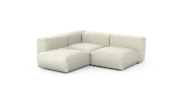 Preset three module corner sofa - pique - creme - 199cm x 199cm