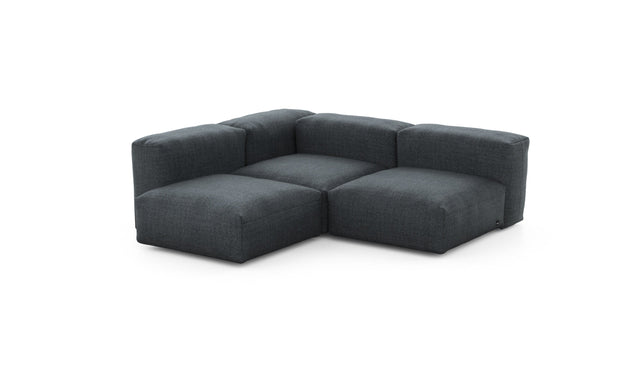 Preset three module corner sofa - pique - dark grey - 199cm x 199cm