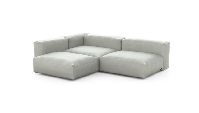 Preset three module corner sofa - pique - light grey - 220cm x 220cm