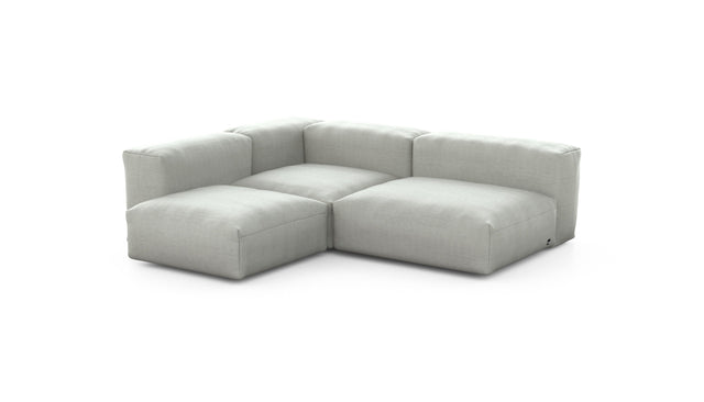 Preset three module corner sofa - pique - light grey - 241cm x 199cm