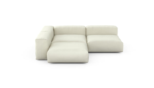 Preset three module corner sofa - pique - creme - 241cm x 241cm