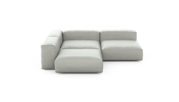 Preset three module corner sofa - pique - light grey - 241cm x 241cm
