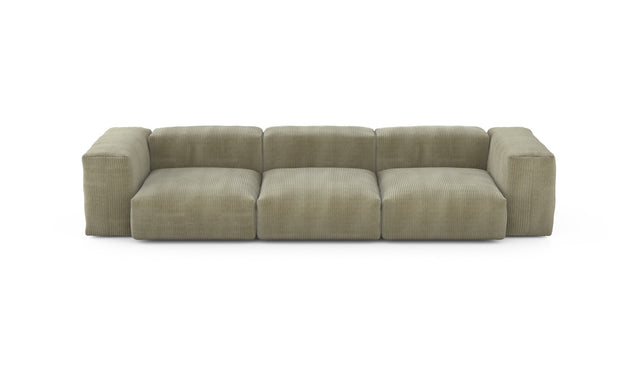 Preset three module sofa - cord velours - khaki - 314cm x 115cm