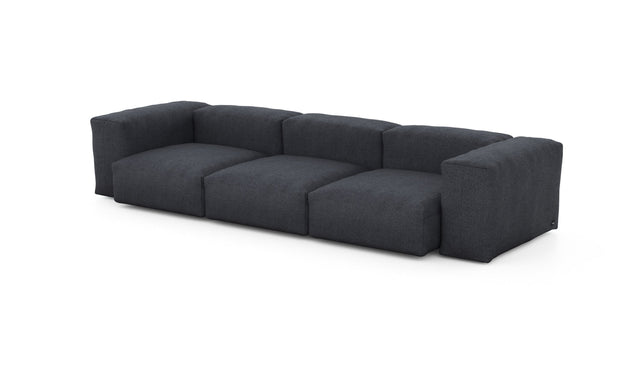 Preset three module sofa - herringbone - dark grey - 314cm x 115cm