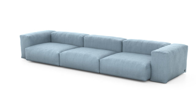 Preset three module sofa - herringbone - light blue - 377cm x 115cm