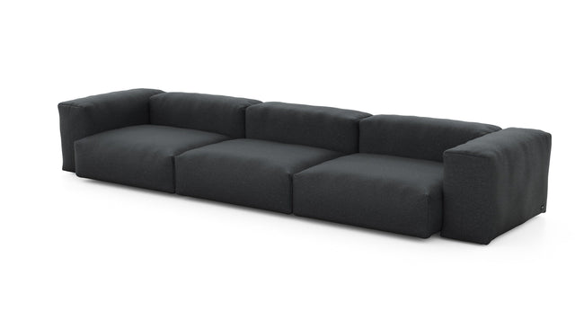 Preset three module sofa - linen - anthracite - 377cm x 115cm