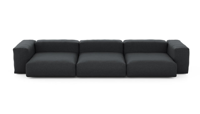 Preset three module sofa - linen - anthracite - 377cm x 136cm