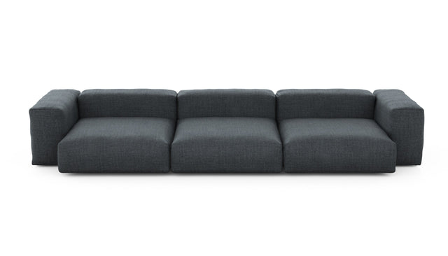 Preset three module sofa - pique - dark grey - 377cm x 136cm