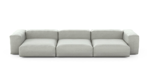 Preset three module sofa - pique - light grey - 377cm x 136cm