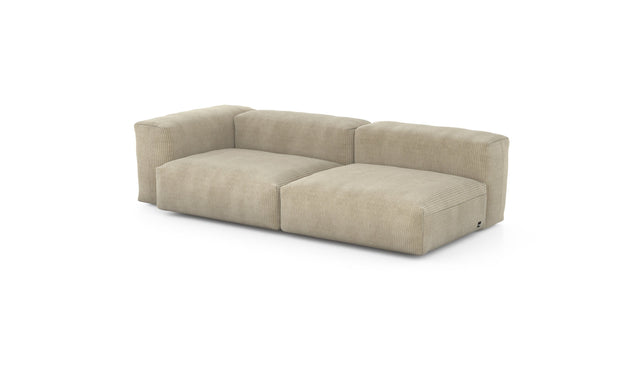 Preset two module chaise - cord velours - sand - 241cm x 115cm