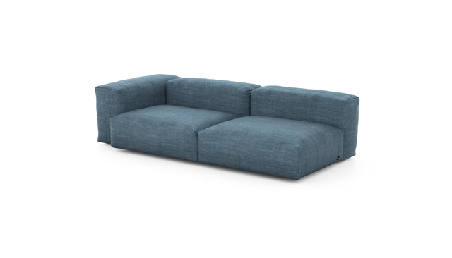 Preset two module chaise - pique - dark blue - 241cm x 115cm