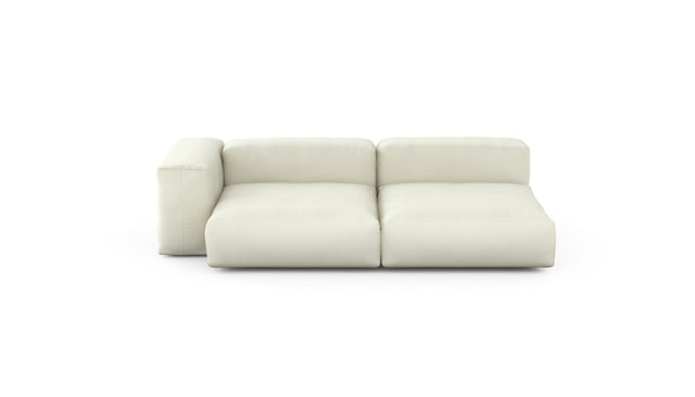 Preset two module chaise - pique - creme - 241cm x 136cm