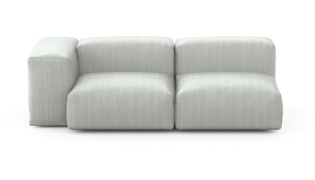 Preset two module chaise sofa - 199 x 94 - herringbone - light grey