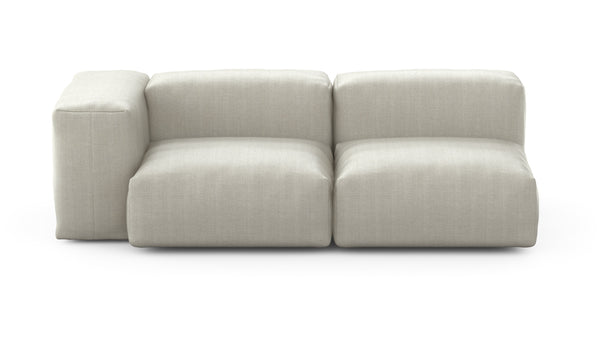 Preset two module chaise sofa - 199 x 94 - herringbone - stone