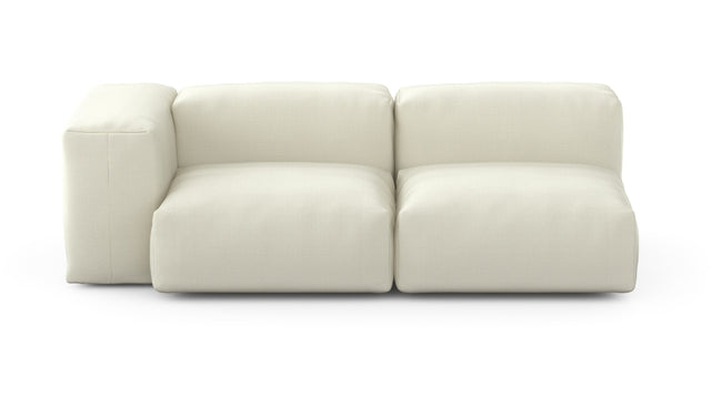 Preset two module chaise sofa - 199 x 94 - pique - creme