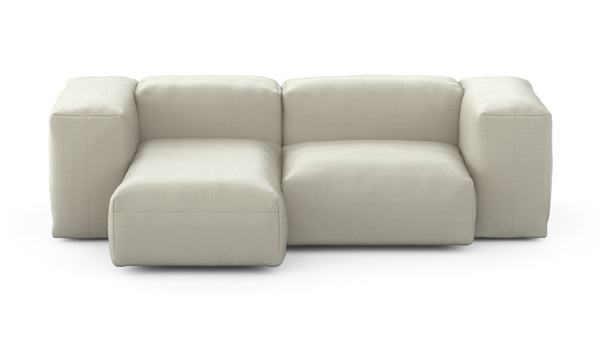 Preset two module chaise sofa - 209 x 115 - pique - beige