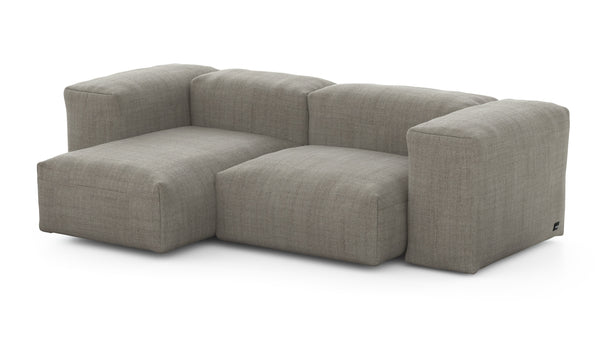 Preset two module chaise sofa - 209 x 115 - pique - stone