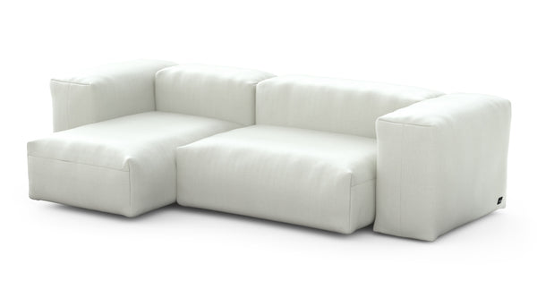 Preset two module chaise sofa - 230 x 115 - herringbone - creme