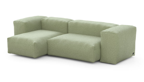 Preset two module chaise sofa - 230 x 115 - linen - olive