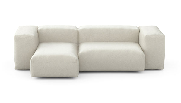 Preset two module chaise sofa - 230 x 115 - linen - platinum