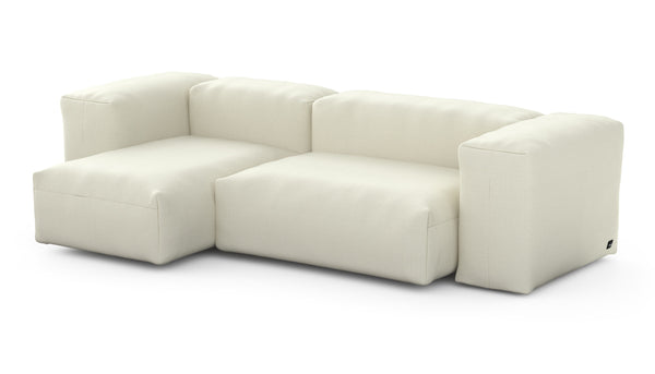 Preset two module chaise sofa - 230 x 115 - pique - creme