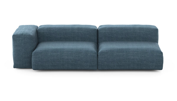 Preset two module chaise sofa - 241 x 94 - pique - dark blue