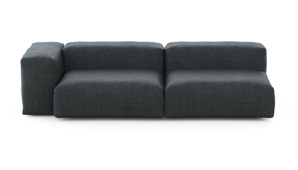 Preset two module chaise sofa - 241 x 94 - pique - dark grey