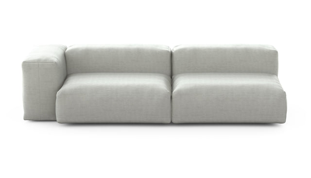 Preset two module chaise sofa - 241 x 94 - pique - light grey