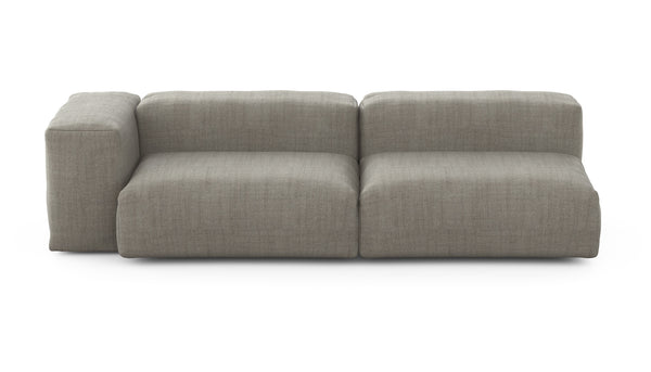 Preset two module chaise sofa - 241 x 94 - pique - stone