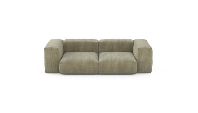 Preset two module sofa - cord velours - khaki - 230cm x 115cm