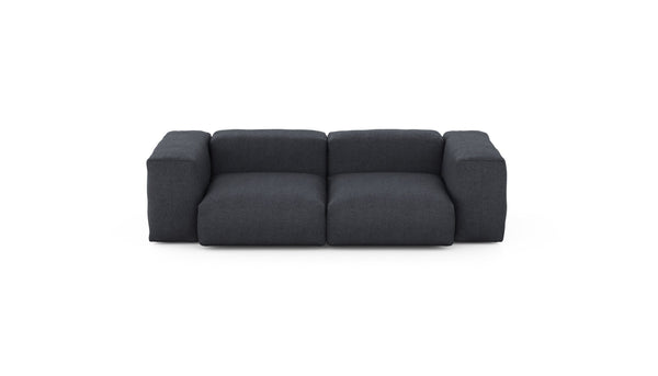 Preset two module sofa - herringbone - dark grey - 230cm x 115cm