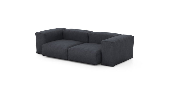 Preset two module sofa - herringbone - dark grey - 230cm x 115cm