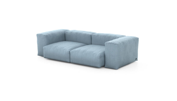 Preset two module sofa - herringbone - light blue - 230cm x 115cm