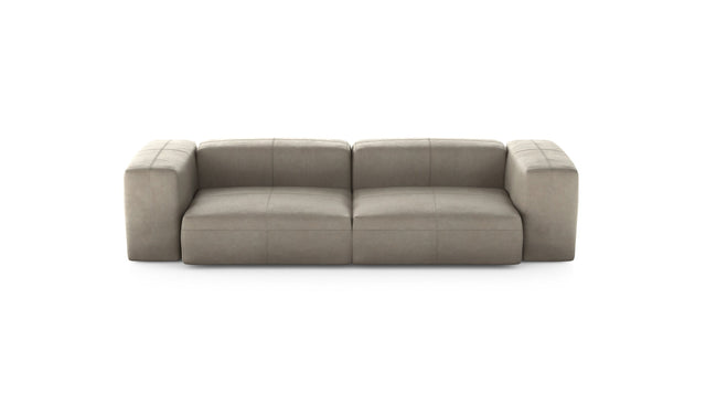 Preset two module sofa - leather - beige - 272cm x 115cm