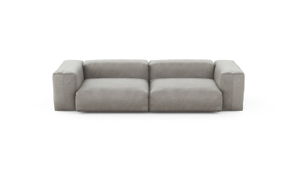 Preset two module sofa - velvet - light grey - 272cm x 115cm